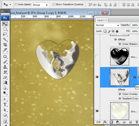Happy Valentine's day card.. Photoshop tutorial